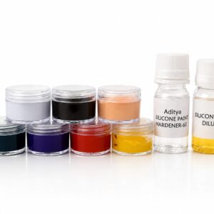 Aditya Silicone Extrinsic Paint Set of 7 Shades 600 - 10 grams each - Heat Cure