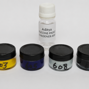 Aditya Silicone Extrinsic Paint Set of 6 Shades - 10 grams each - Heat Cure